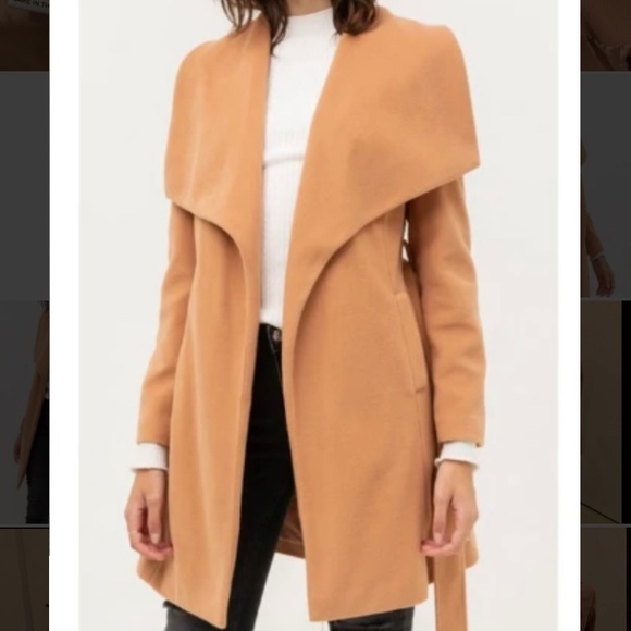 The Styled Collection Kensington Waist Tie Coat - Picture 15 of 16